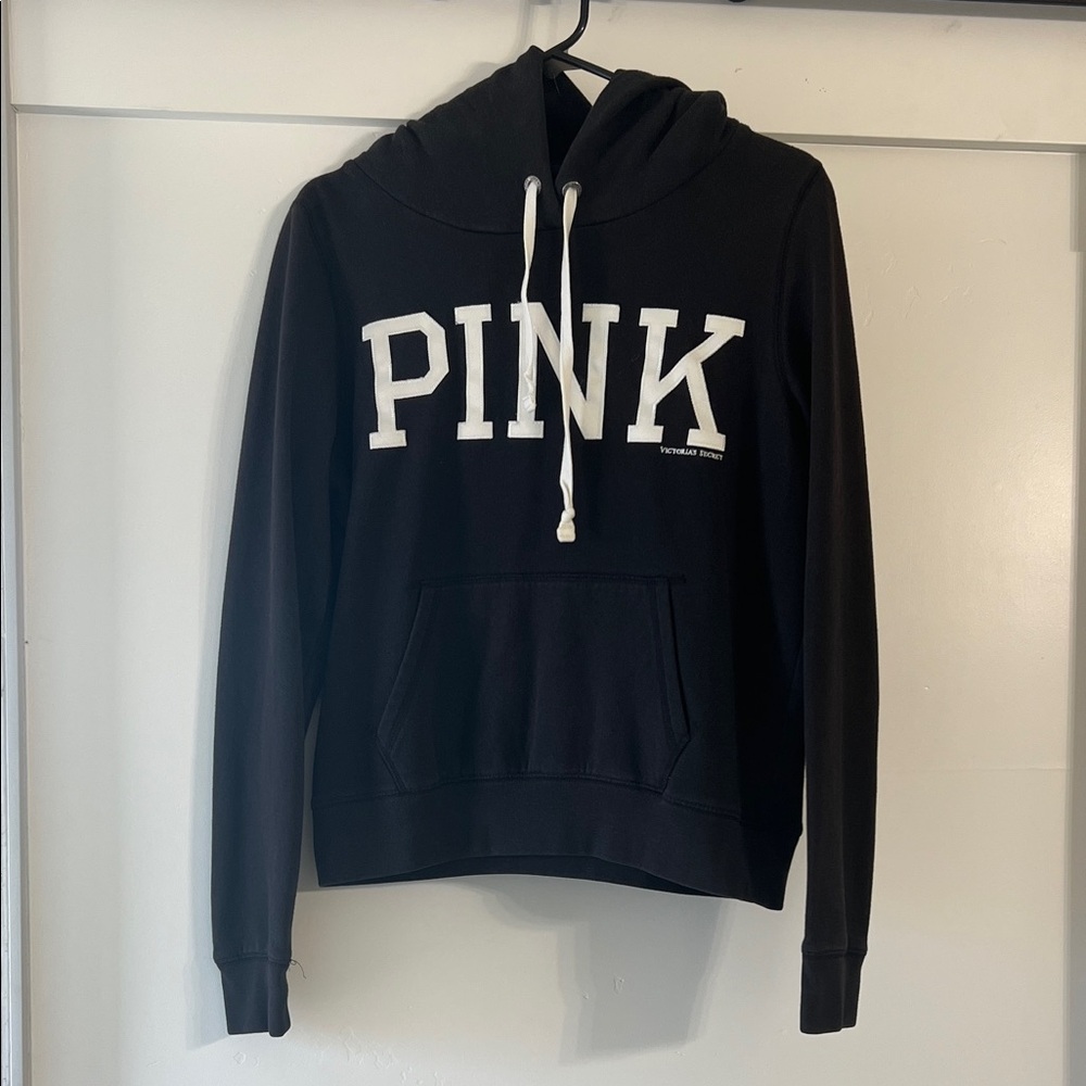 PINK Victoria's Secret Black Pullover Hoodie